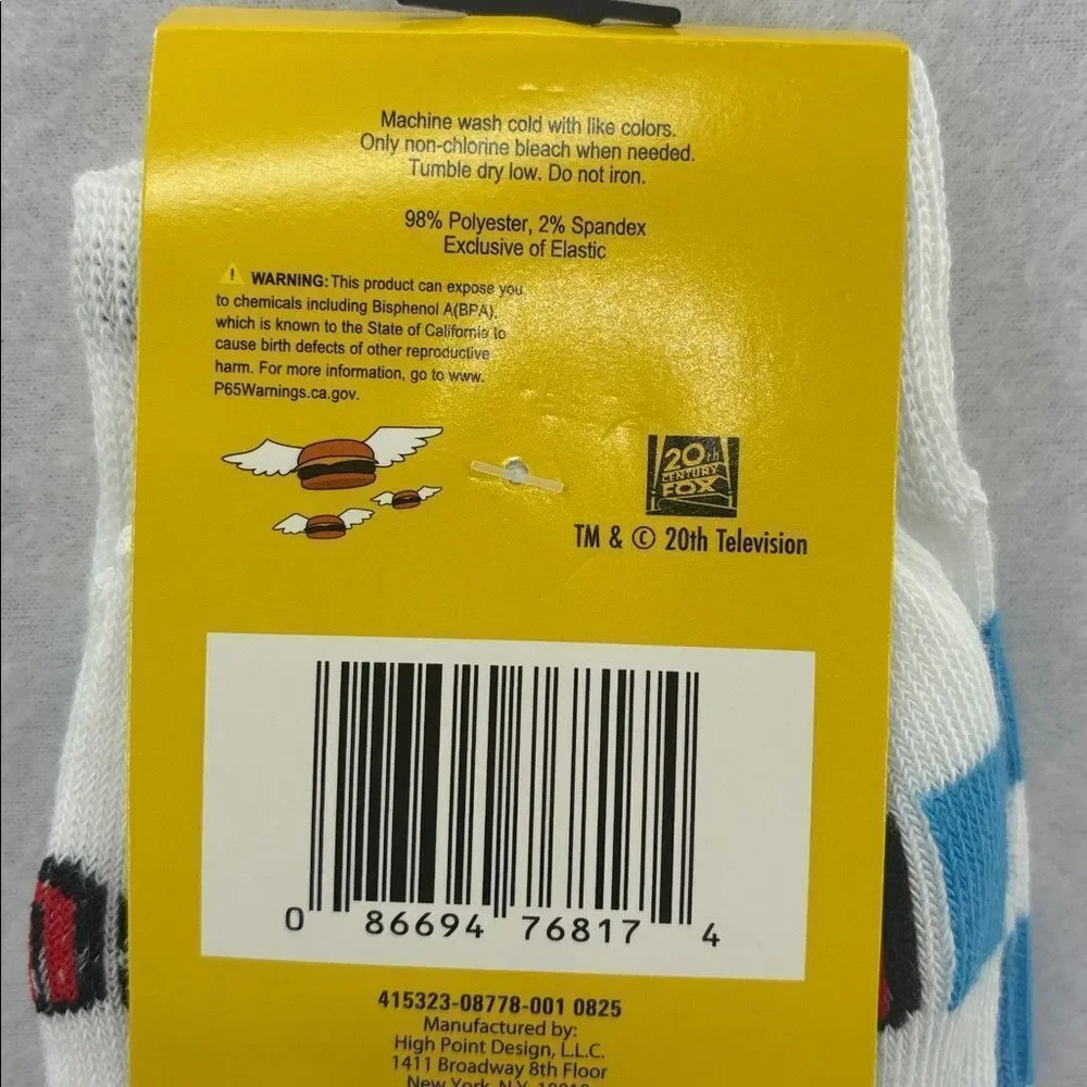 Bob’s Burgers Funny Blue and White Striped Socks